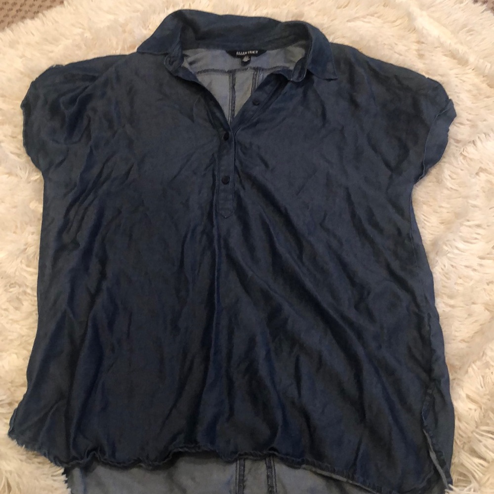Ellen Tracy Denim Top